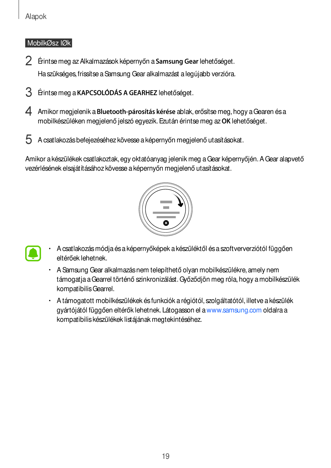 Samsung SM-R7200ZWAXEH, SM-R7200ZKAXEH, SM-R7320ZKAXEH manual  Mobilkészülék  